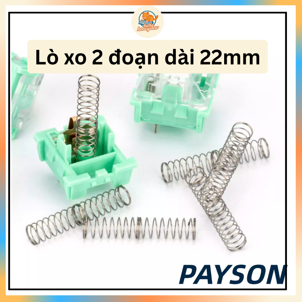 Lò xo bàn phím cơ | 2 Tầng | Two stage spring | Payson springs ...