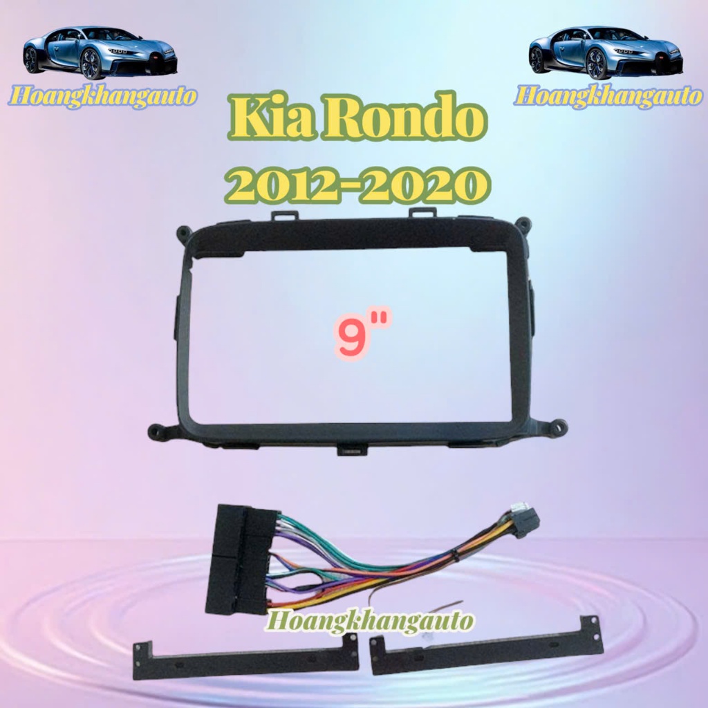 Mặt dưỡng lắp màn android cho xe Kia Rondo 2012 - 2020, 9 inch kèm jack ...