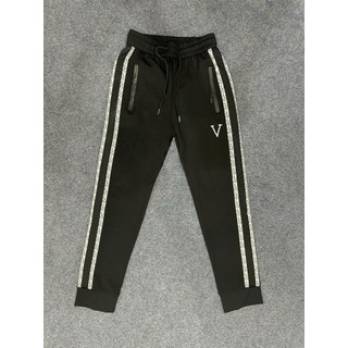 Quần Jogger 2 Viền Đì ô Và LeVEE Chất Nỉ Dày Dặn Thoáng Mát