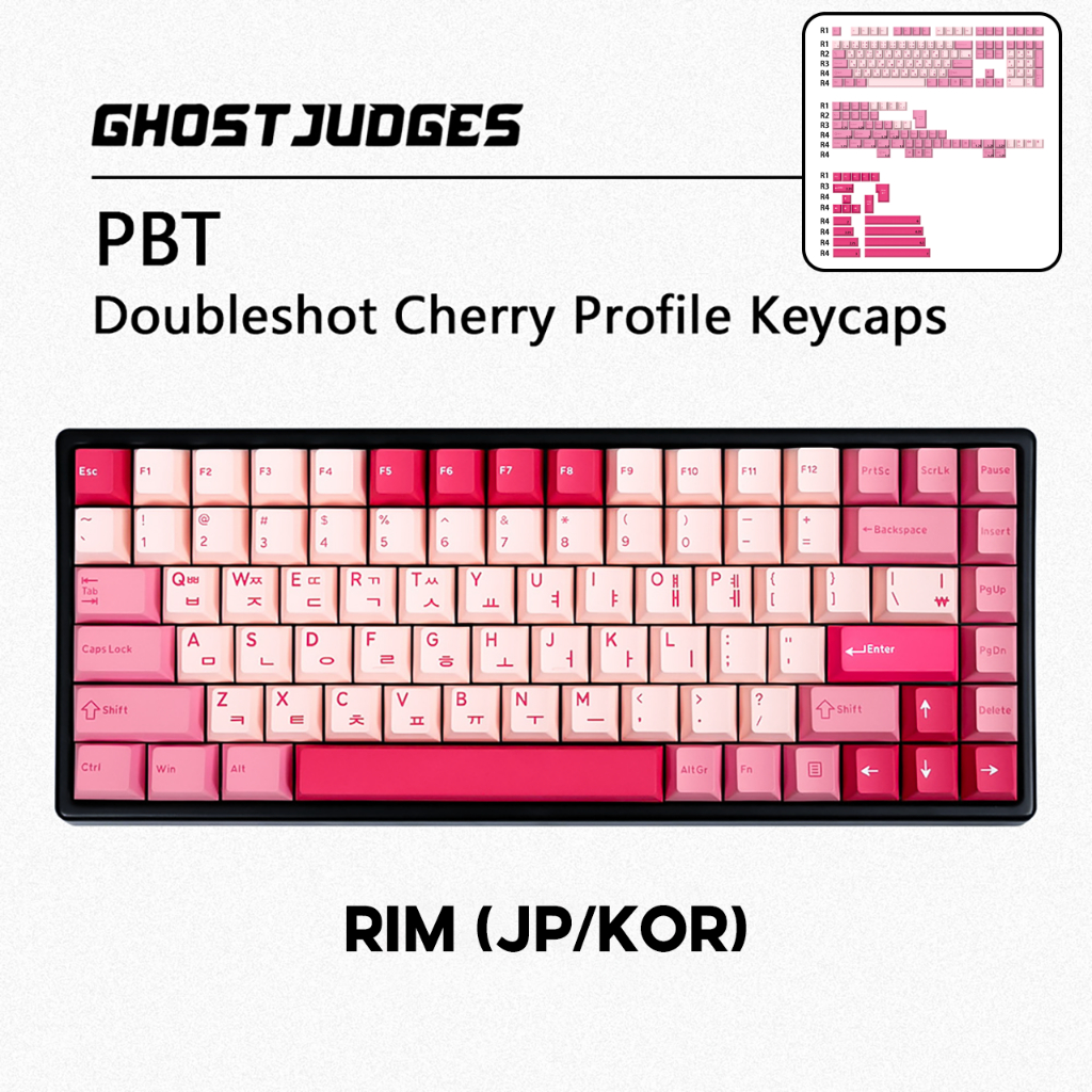 Keycap Ghost Judges - GJ RIM nhựa PBT Doubleshot dành cho bàn phím cơ ...