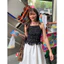 𝐖𝐆𝐖𝐄|Set Áo Hai Dây Nữ Bo Chấm Bi, Kèm Scrunchie Tóc – Dáng Ôm Gợi Cảm W6314#