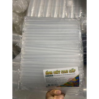 [1 BỊCH] ống hút phi 6, phi 8, phi 12 trắng  bọc