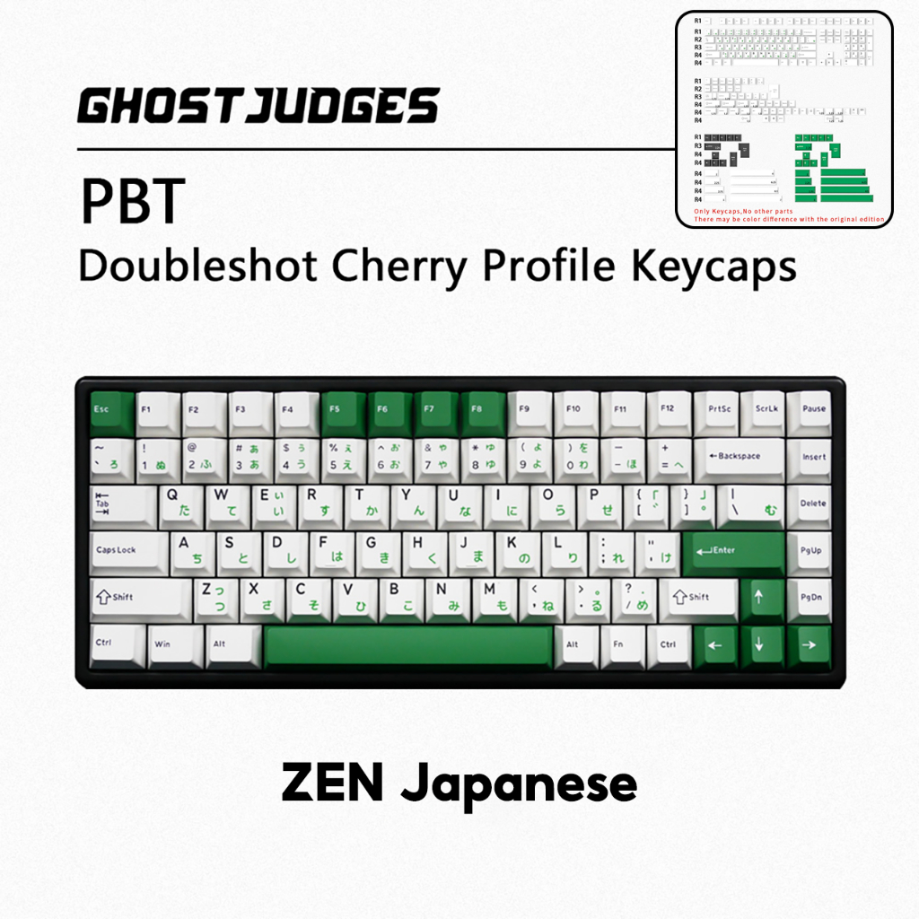 Keycap Ghost Judges - GJ Zen Japanese nhựa PBT Doubleshot dành cho bàn ...