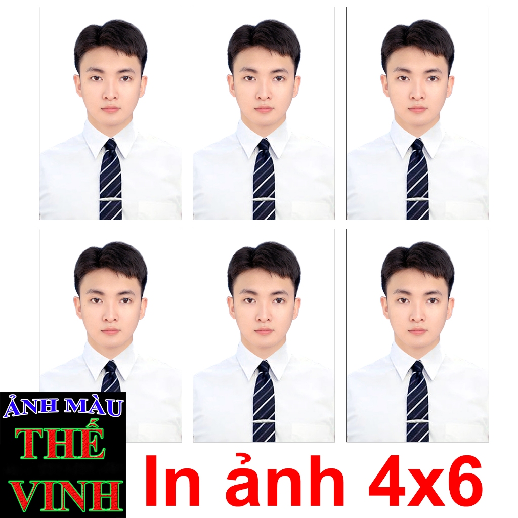 In ảnh thẻ 4x6 cm màu đẹp, ảnh chất lượng cao - Có giao hàng Hỏa Tốc tại HCM