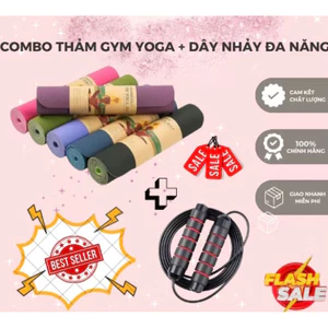 Giảm gía 80% Thảm Tập Yoga 2 lớp Chống Trượt Dày 6mm, Tập Gym Cao Cấp tại nhà, dụng cụ thể dục đẹp-naheeofficial