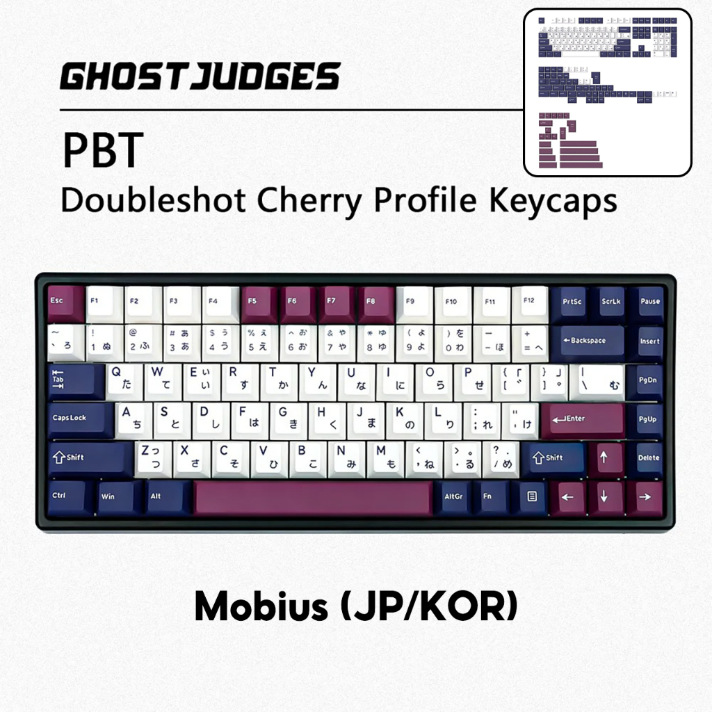 Keycap Ghost Judges - GJ Mobius nhựa PBT Doubleshot dành cho bàn phím ...