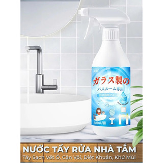 Tẩy Cặn Canxi Nhà Tắm Làm Sạch Vòi Sen Inox, Vách Kính, Bồn Sứ, Gạch Men An Toàn Hiệu Quả Cao Không Ăn Mòn 500ML