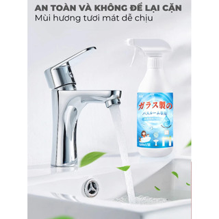 Tẩy Cặn Canxi Nhà Tắm Làm Sạch Vòi Sen Inox, Vách Kính, Bồn Sứ, Gạch Men An Toàn Hiệu Quả Cao Không Ăn Mòn 500ML