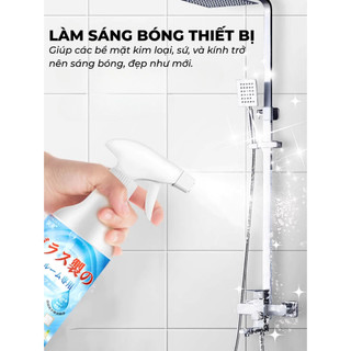 Tẩy Cặn Canxi Nhà Tắm Làm Sạch Vòi Sen Inox, Vách Kính, Bồn Sứ, Gạch Men An Toàn Hiệu Quả Cao Không Ăn Mòn 500ML