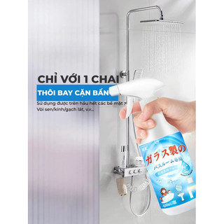 Tẩy Cặn Canxi Nhà Tắm Làm Sạch Vòi Sen Inox, Vách Kính, Bồn Sứ, Gạch Men An Toàn Hiệu Quả Cao Không Ăn Mòn 500ML