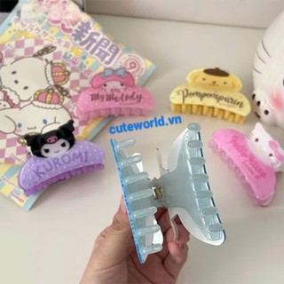 🍑 𝑭𝑹𝑬𝑬𝑺𝑯𝑰𝑷 🍑 Kẹp Tóc Càng Cua Bằng Acrylic Hình Gấu Dâu Tây Dễ Thương Thời Trang Hàn Quốc