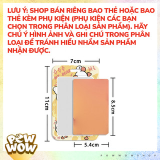 Bao Đựng Thẻ Nhân Viên Nhựa ABS Phong Cách Nhân Vật Hoạt Hình Vịt Trắng White Duck Cute Yellow
