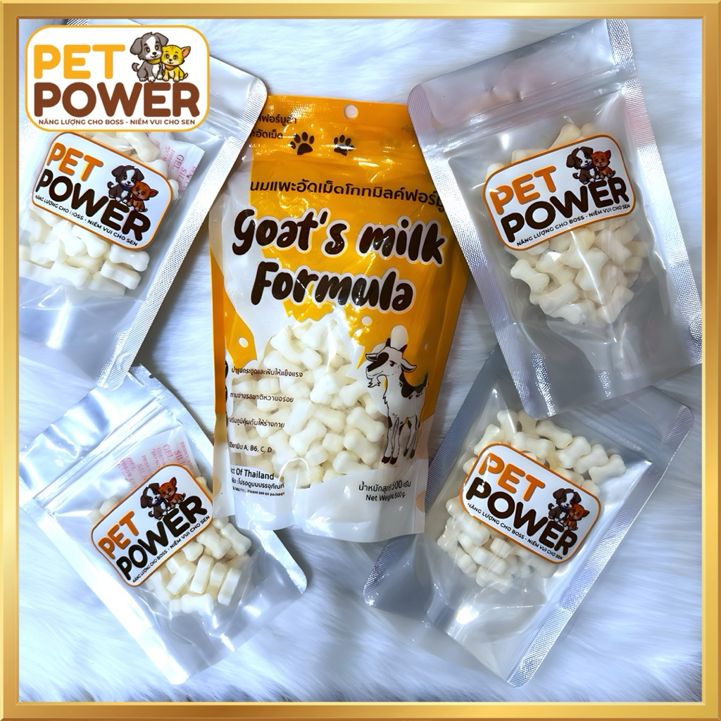 [Chính Hãng Thái Lan] - Kẹo Sữa Dê nén hình xương GoatMilk’s Fomula - 500g