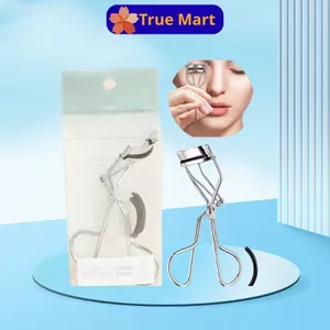 Kẹp bấm mi The Face Shop Eyelash Curler TFS siêu cong màu Bạc và Vàng kèm 2 lõi thay