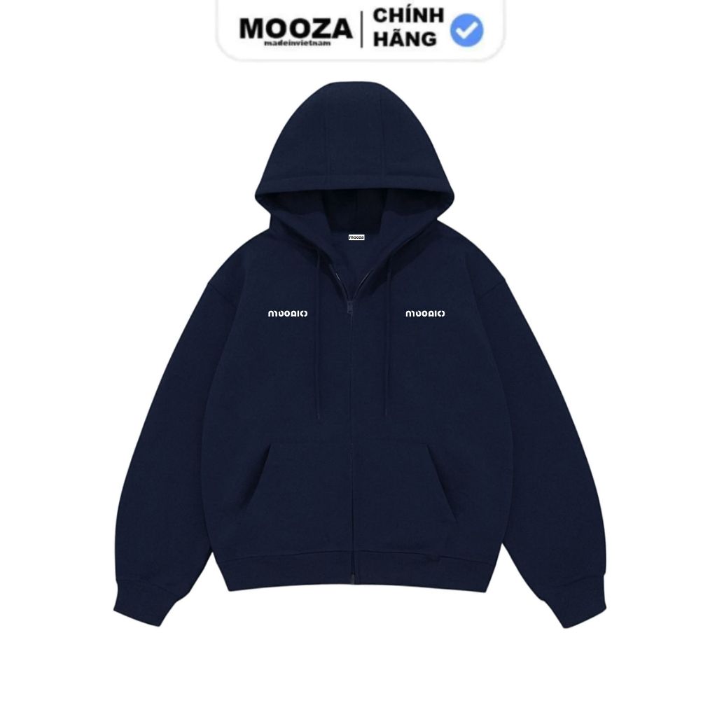 Áo Hoodie Zip Mooza Studio Vải Nỉ 2 Lớp Premium Chống Nắng Tốt/ Logo ...