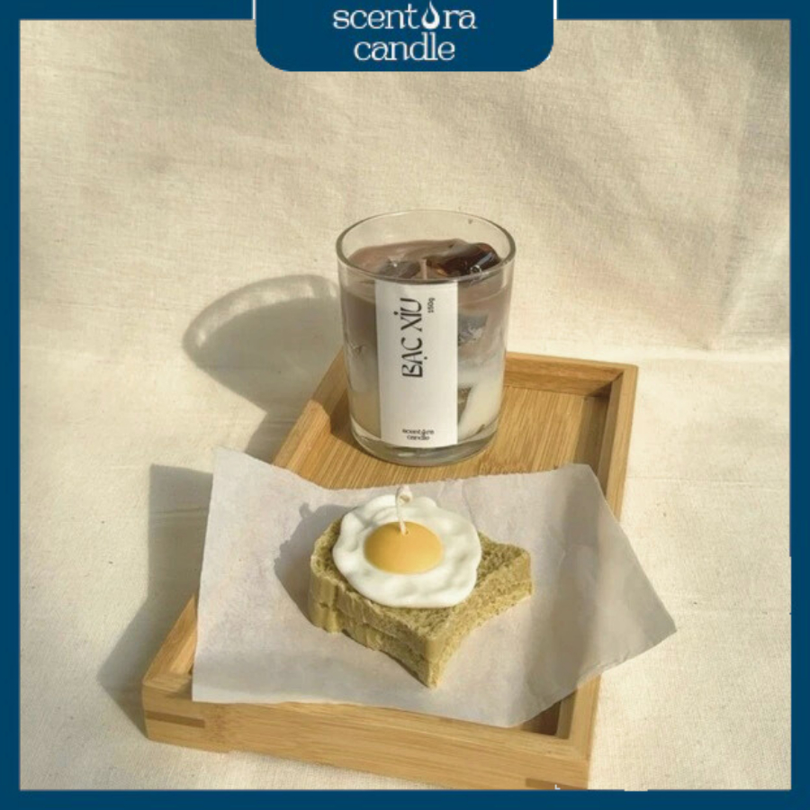 Nến Thơm Bạc Xỉu ScentoraCandle 150gr, Trang trí, Decor Phòng, Quà Tặng Sinh Nhật, Lễ Kỉ Niệm