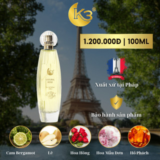 Nước Hoa Nữ Natural Rose 100ML -  K3 Perfume