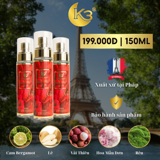Body Mist Nữ Love Spell Heat 150ML - K3 Perfume