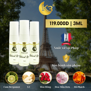 Gift Test Nước Hoa Nữ Natural Rose 3ML - K3 Perfume