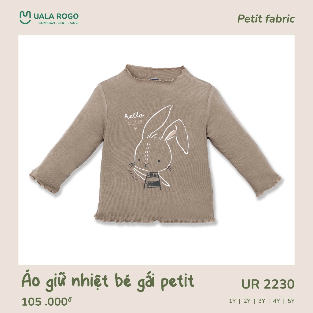(10-24kg, 1-5Y) Áo Cổ 3 Phân Uala Cho Bé UR2230  UR2231 UR2342 UR2363