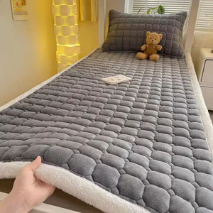 Thảm trải giường, trải sàn nỉ nhung viền bông tuyết cách điệu, thảm lông cừu nhiều kích thước lựa chọn