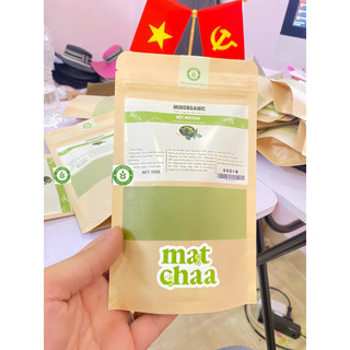 (Kol, Kol) Bột Matcha MIK ORGANIC gói 100g, nguyên chất, pha chế đồ uống, làm bánh,matcha latte, matcha whisk