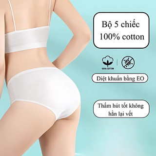 [Hỏa Tốc] Combo 10 quần lót nữ giấy dùng 1 lần tiện lợi, Quần chíp nữ đáy cotton kháng khuẩn khử mùi