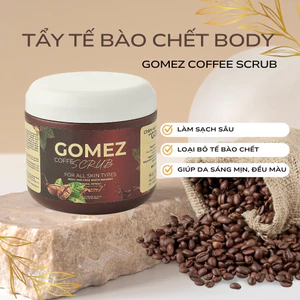 GOMEZ Tẩy Da Chết Cơ Thể Cà Phê 500 Gr - Làm Sạch Sâu Loại Bỏ Tế Bào Chết Giúp Da Mềm Mại Rạng Rỡ