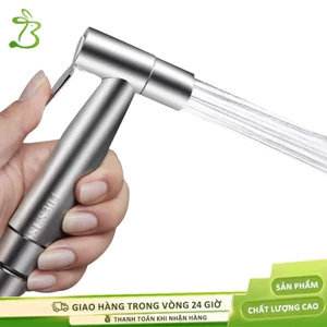Bộ Vòi xịt toilet vệ sinh cao cấp Vòi xịt vệ sinh tăng áp inox bền với mọi môi trường