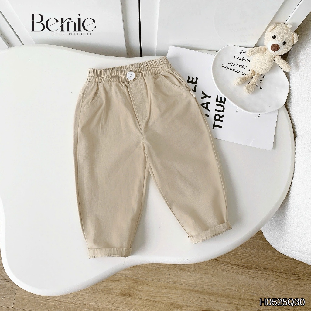 Quần kaki basic 4 màu, quần thô mềm dài bé trai đi học đi chơi H0525Q30