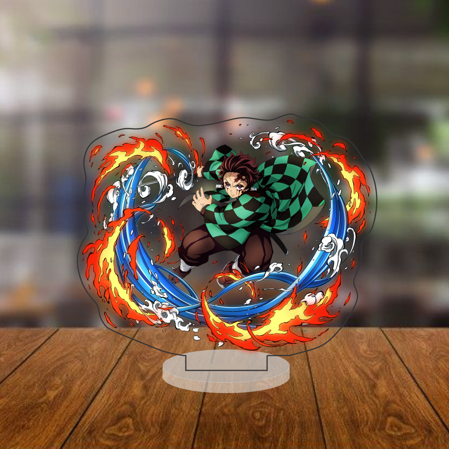 Mô hình standee Anime Demon Slayer Kimetsu no Yaiba Acrylic Stand Kamado Tanjirou trang trí để bàn học 12CM