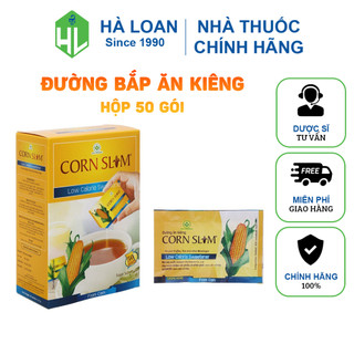 Đường bắp ăn kiêng - Dành cho người tiểu đường, người ăn kiêng (Hộp 50 gói) - Mẫu ngẫu nhiên