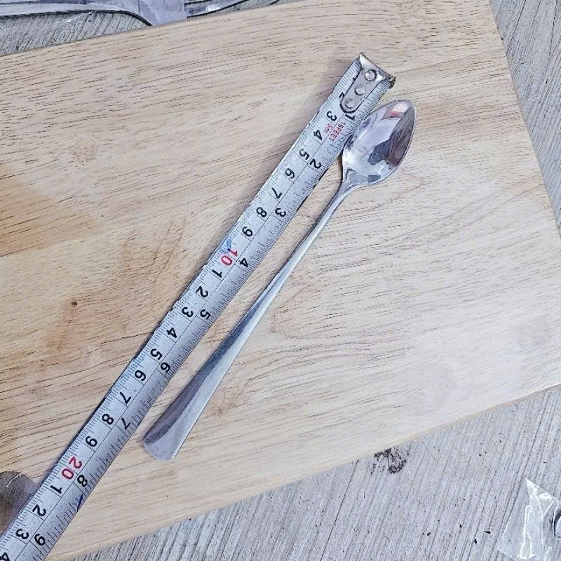 Combo 10 thìa muỗng cafe inox cán dài 18cm dùng để pha chế - Thìa muỗng đầu ngọn cán dài 18cm dùng pha chế nước, cafe.