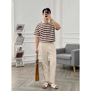 [SALE OFF] Áo thun polo nam kẻ YODY vải cotton mềm mại thoáng khí MCPO25S080