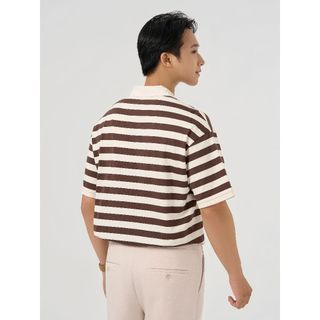 [SALE OFF] Áo thun polo nam kẻ YODY vải cotton mềm mại thoáng khí MCPO25S080