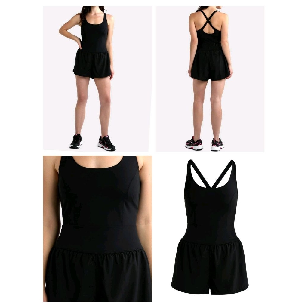 (BomoHouse) Jumpsuit, váy quần tập thể thao pickerball , tennis, yoga có đệm mút, có lót quần bigsize - dư xịn.