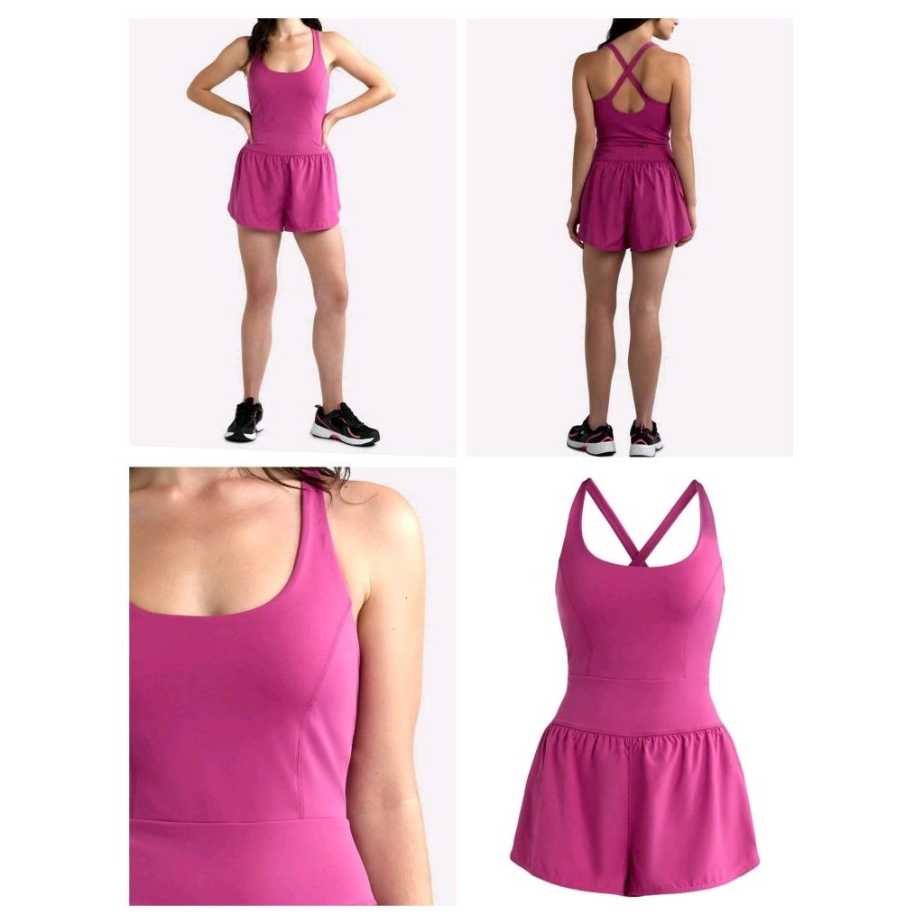 (BomoHouse) Jumpsuit, váy quần tập thể thao pickerball , tennis, yoga có đệm mút, có lót quần bigsize - dư xịn.