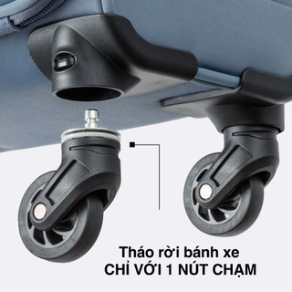 Vali Vải MIAvn Legend Walker 4053 - Size 16/21 inch, Vải Nylon Siêu Bền Chống Thấm, Bánh Xe Tháo Rời, Cổng Sạc USB