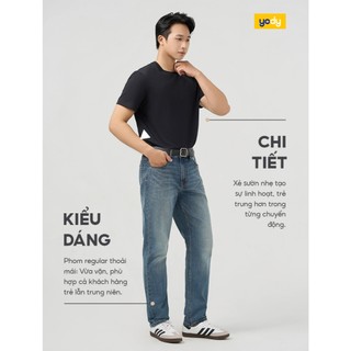 [BST THE NEW T-MATE] Áo thun nam vải cotton YODY form regular thoải mái, kiểu dáng basic MCTS25S009