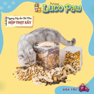 LISHI / Tiểu Nhuyễn /TaoTao :Hộp Thịt Sấy-Thịt Tươi Sấy Khô cho Chó & Mèo. Bánh Que Cỏ Mèo Petsnack_