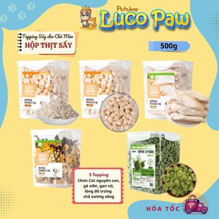 LISHI / Tiểu Nhuyễn /TaoTao :Hộp Thịt Sấy-Thịt Tươi Sấy Khô cho Chó & Mèo. Bánh Que Cỏ Mèo Petsnack_