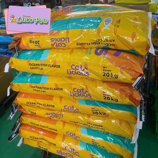 Hạt Cho Mèo Trưởng Thành Cat Licious ( Combo 5kg ) Vị Cá Biển  ( Luco Paw Petshop )