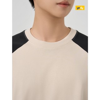 Áo phông tay raglan can phối YODY cotton thoáng khí thấm hút tốt MCTS25S171