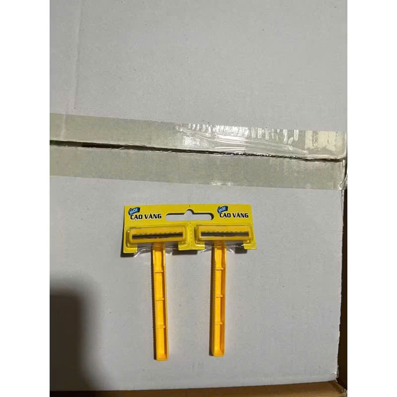Set 12 bàn cạo vàng du lịch tiện lợi, bàn cạo râu lưỡi kép