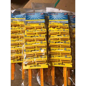 Set 12 bàn cạo vàng du lịch tiện lợi, bàn cạo râu lưỡi kép