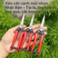 Kéo cắt cành Combo 3 Cây Kéo mũi nhọn Nhật Bản – Tỉa lá, thu hoạch hoa quả, cắt bonsai cán đỏ