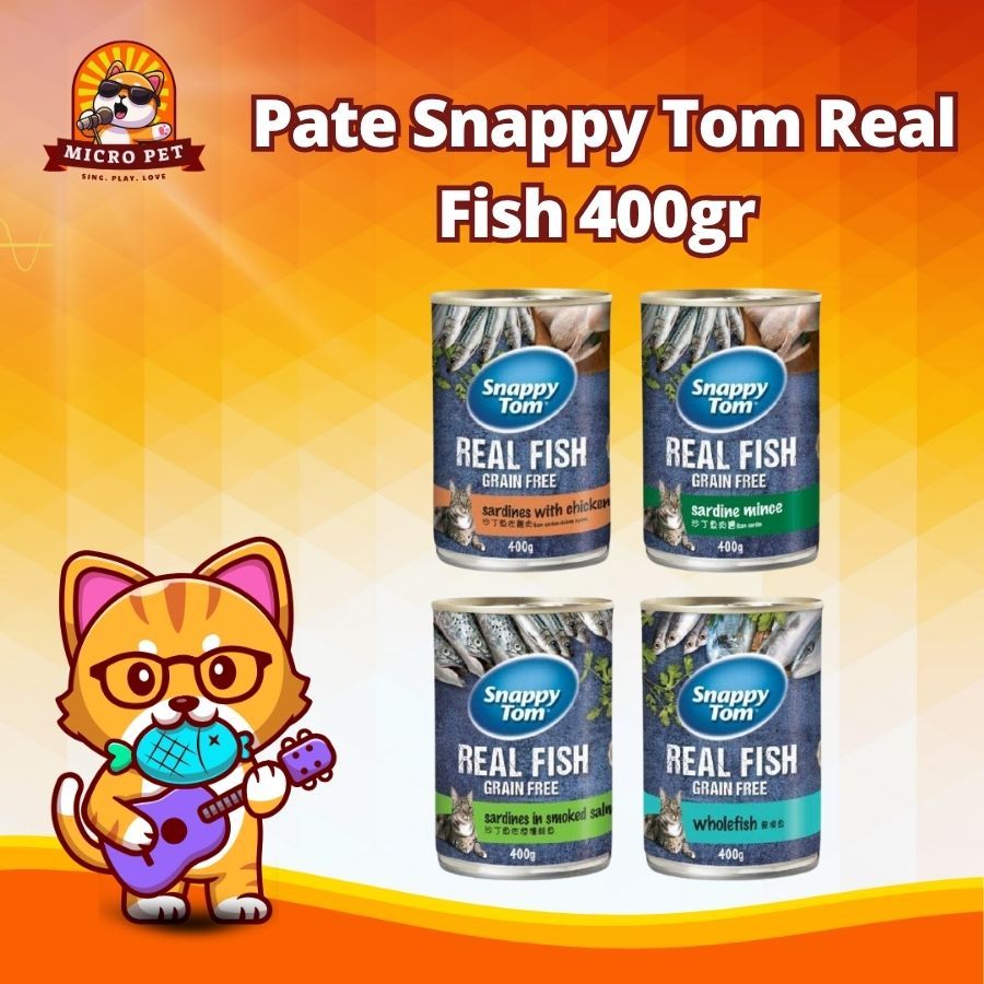 [COMBO]Pate Cho Mèo Snappy Tom Real Fish & Real Meat Cho Mèo Từ Cá Thịt ...