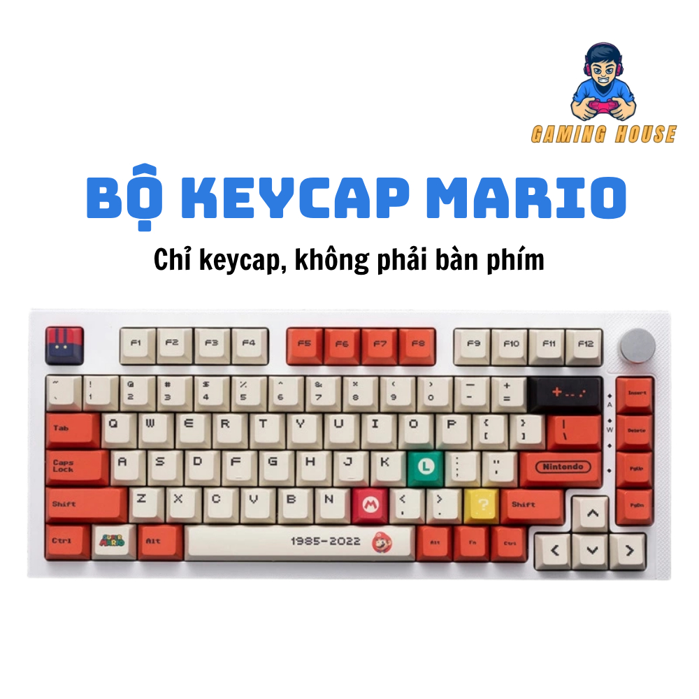 Bộ keycap Mario PBT profile Cherry