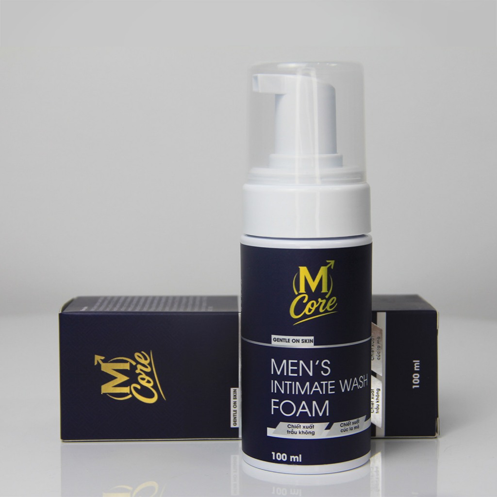 Bọt rửa vệ sinh nam M Core Men's Intimate Wash Foam 100ml – làm sạch, khử mùi, khô thoáng thơm mát