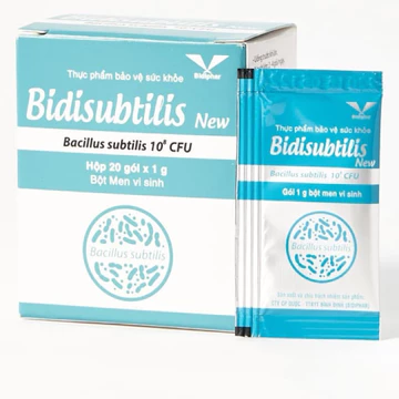 Men vi sinh Bidisubtilis New - Hộp 20 gói giúp cân bằng hệ vi sinh đường ruột